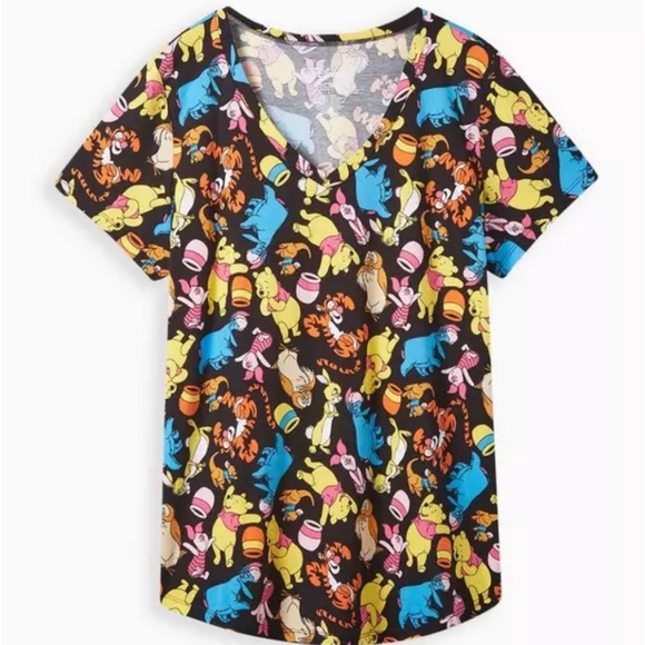 Disney Winnie the Pooh Classic V-Neck Top Size 1X (14-16) - Picture 1 of 7